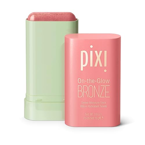 Pixi On-the-Glow Bronze - WarmGlow, Hydrating Tinted Moisture Bronzer Stick with Ginseng, Aloe Vera & Fruit Extracts, For Cheeks & Lips, 19g / 0.6oz Beauty & Personal Care Pixi