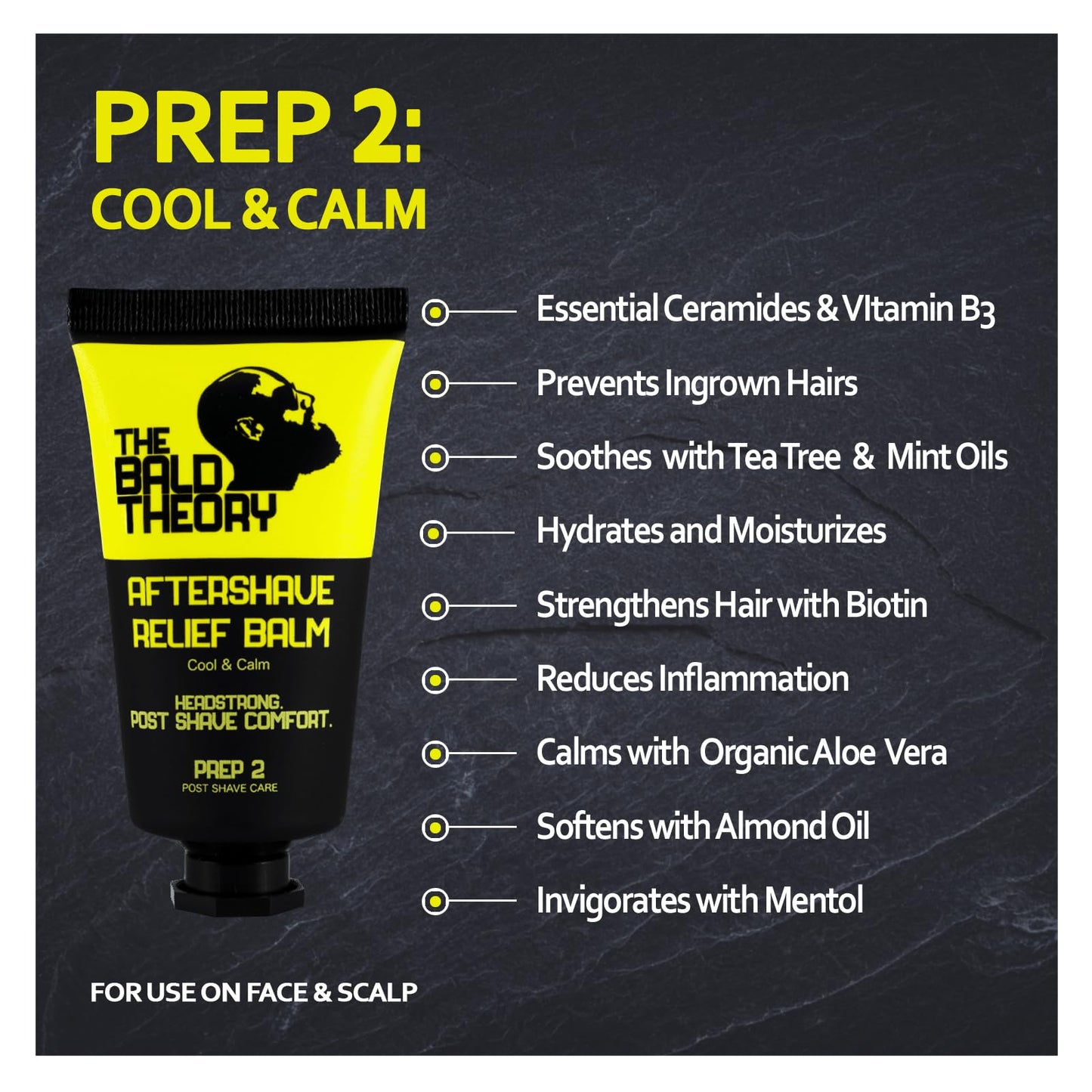 The Bald Theory Men’s Premium Shave Kit - Complete Shaving Gel & Aftershave Balm Duo with Aloe, Hyaluronic Acid & Tea Tree Oil Beauty and Personal Care The Bald Theory