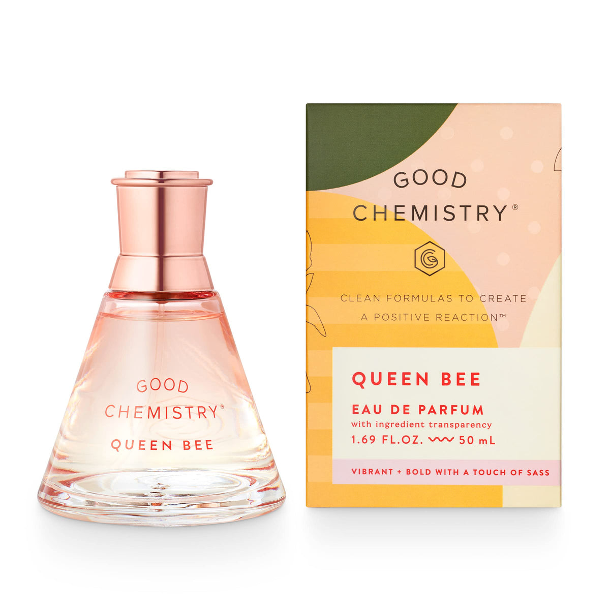 Good Chemistry Queen Bee Eau de Parfum 1.7 fl oz - Long-Lasting Perfume with Black Currant, Peony, & Amber - Bold, Clean & Vegan Beauty & Personal Care Good Chemistry