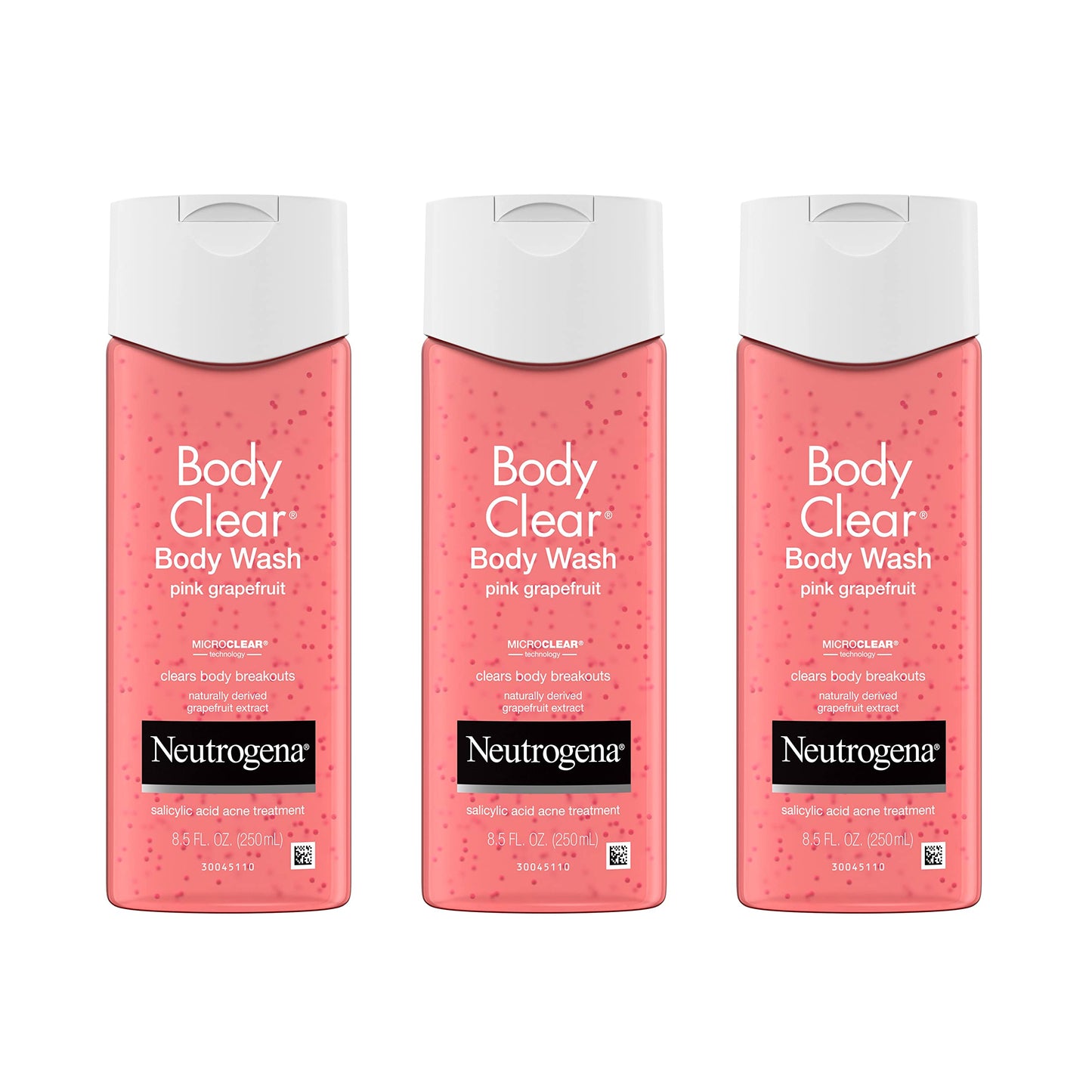 Neutrogena Body Clear Acne Treatment Body Wash with Salicylic Acid Acne Medicine, Pink Grapefruit Body Acne Cleanser to Prevent Breakouts on Back Beauty & Personal Care Neutrogena