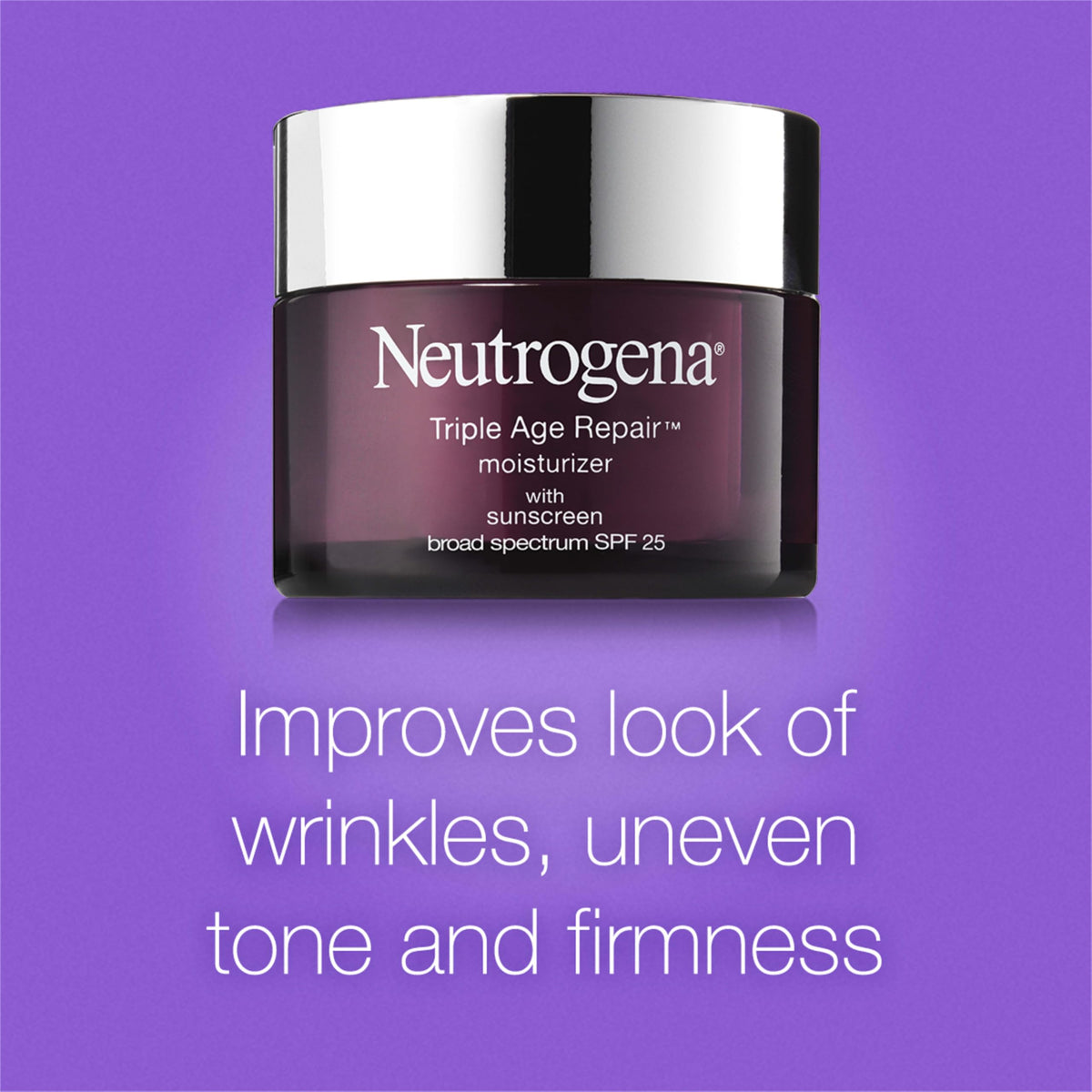 Neutrogena Triple Age Repair Face Moisturizer - with Hexinol Technology & Vitamin C, Anti-Wrinkle Face Cream with SPF 25, Visibly Reduces Wrinkles Beauty & Personal Care Neutrogena