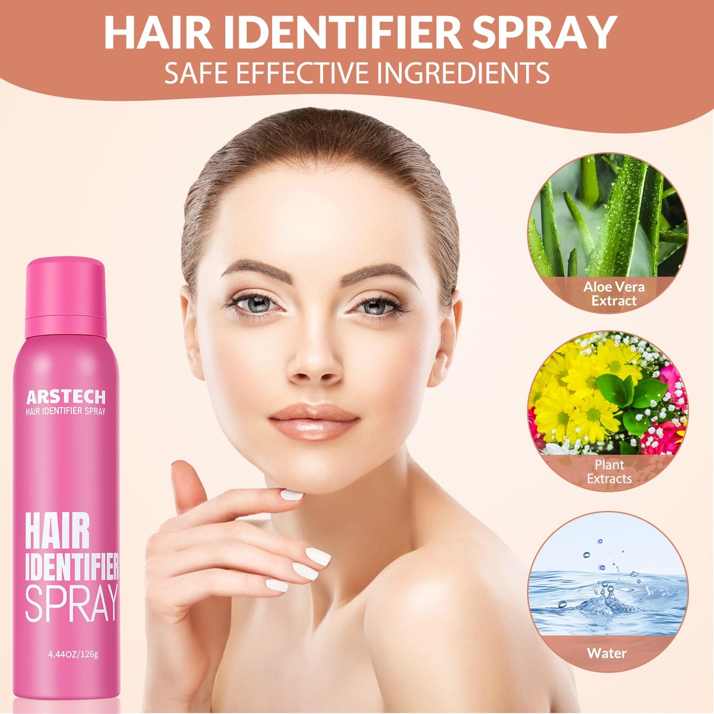 Hair Identifier Spray for Face Shaving Dermaplaning Tool Skin Body Dermaplaning Spray for Women with 4 Face Razor for Face Shaver Hair Removal Kit Beauty and Personal Care arstech