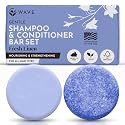 Wave Fresh Linen Shampoo & Conditioner Bar Set - Natural & Organic Moisturizing Vegan Shampoo and Conditioner Bars for Women & Men - Long-Lasting Beauty & Personal Care Clever Yoga