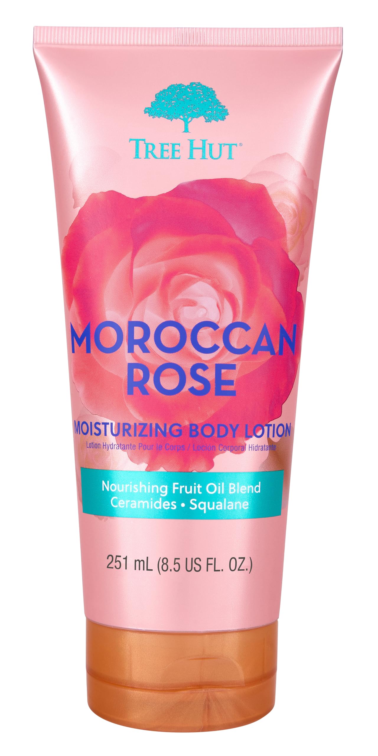 Tree Hut Moroccan Rose Moisturizing Body Lotion, Ceramide and Squalene Formula Helps Protect Skin, Long-lasting Hydration Leaves Skin Feeling Soft Beauty & Personal Care Tree Hut