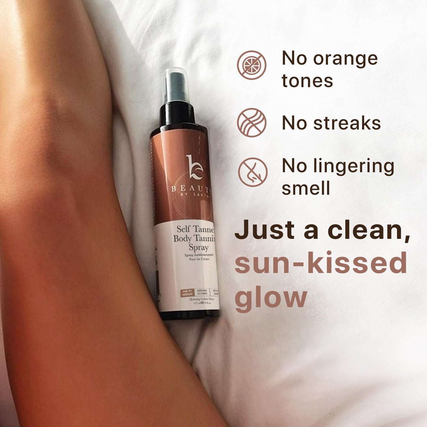 Self Tanner Spray - USA Made with Natural & Organic Ingredients, Fast Drying Spray Tan for Pale Skin, Non Toxic Gradual Tanning Spray, Sunless Tanning Beauty & Personal Care Beauty by Earth