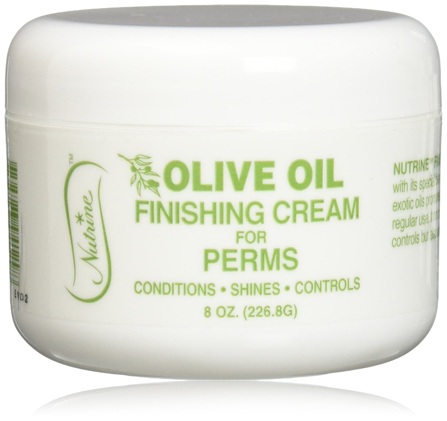 Nutrine Finishing Cream Olive Oil Jar For Perms, 8 Ounce Beauty & Personal Care Nutrine