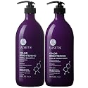 L LUSETA Color Brightening Purple Shampoo and Conditioner Set for Blonde and Gray Hair, Infused with Cocos Nucifera Oil to Help Nourish, Moisturize Beauty & Personal Care L LUSETA