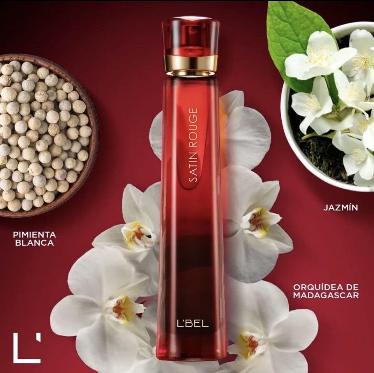 Made In Colombia Boutique L'bel SATIN ROUGE Eau de Parfum pour Femme - Perfume by L'BEL PARIS 1.7 Oz (1.7 Oz) Beauty & Personal Care Made In Colombia