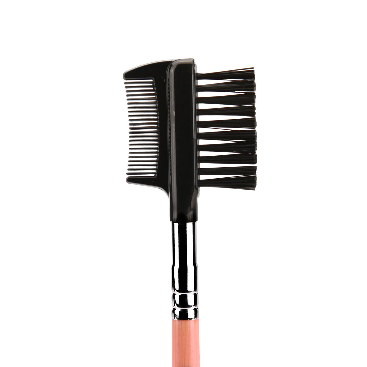 Bdellium Tools Professional Makeup Brush - Pink Bambu Series 722 Comb/Brow - With Soft Synthetic Fibers, For Prep Brows & Eyelashes (Pink, 1pc)