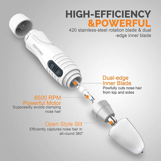Updated 2019 Version Nose Hair Trimmer for Men & Women, AMAGARM Electric Nose and Ear Hair Trimmers/Clippers Removal, Wet/Dry, PX7 Waterproof, Mute Beauty and Personal Care AMAGARM