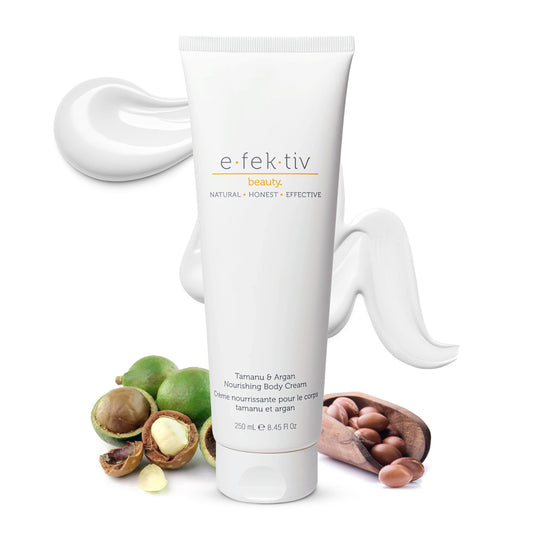 e.fek.tiv beauty Tamanu and Argan Nourishing Body Cream - Deep Hydrating Moisturizer - Rejuvenates Dry and Dehydrated Skin - Vegan - Sulfate-free Beauty & Personal Care e.fek.tiv beauty