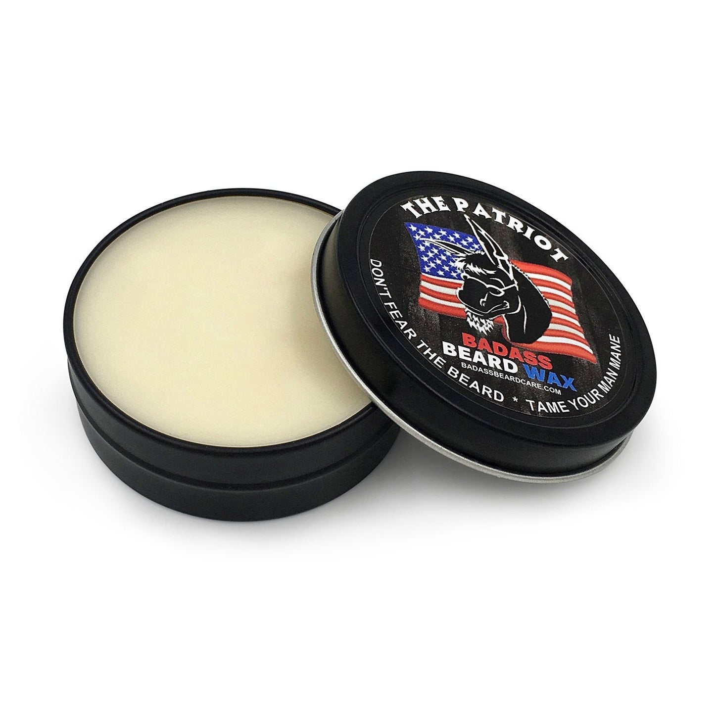 Badass Beard Care Beard Wax For Men - The Patriot, 2 oz - Softens Beard Hair, Leaves Your Beard Looking and Feeling More Dense Beauty and Personal Care Badass Beard Care
