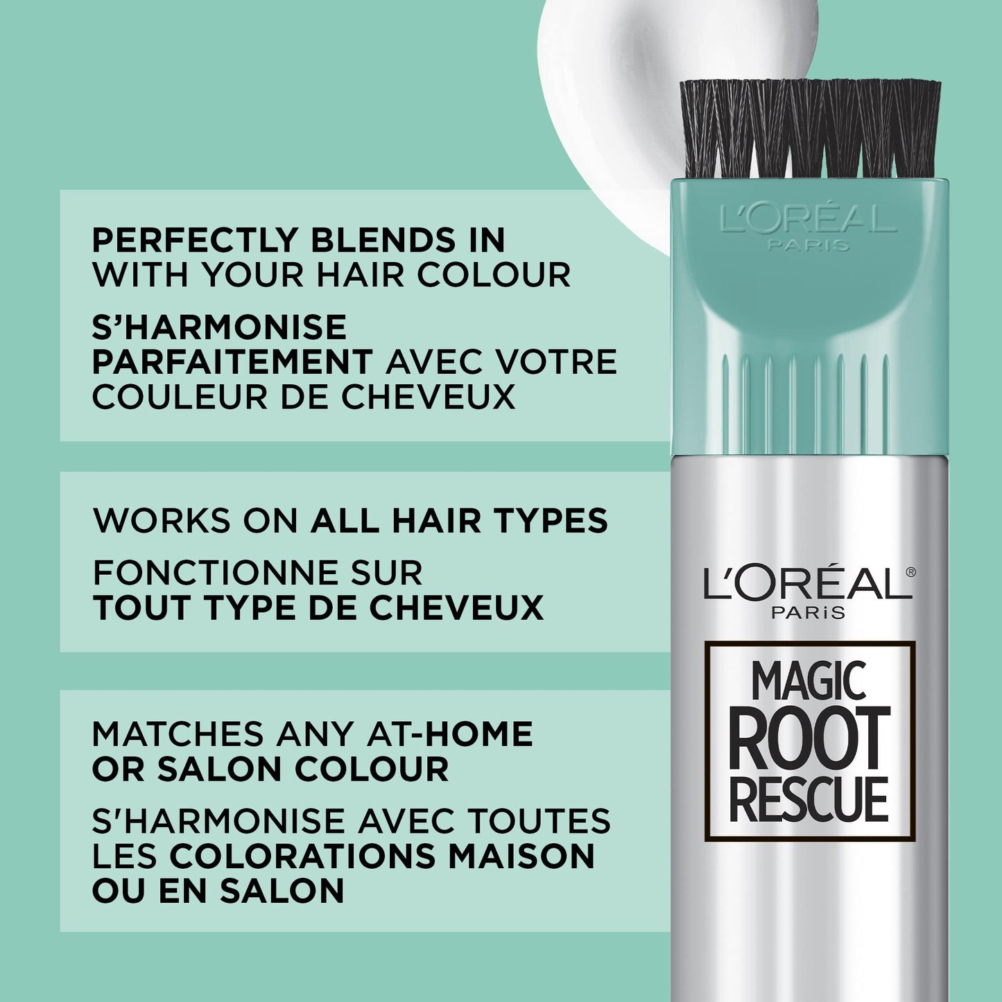 L'Oreal Paris Magic Root Rescue 10 Minute Root Hair Coloring Kit, Permanent Hair Color with Quick Precision Applicator, 100 percent Gray Coverage, 8 Beauty & Personal Care L'Oreal Paris