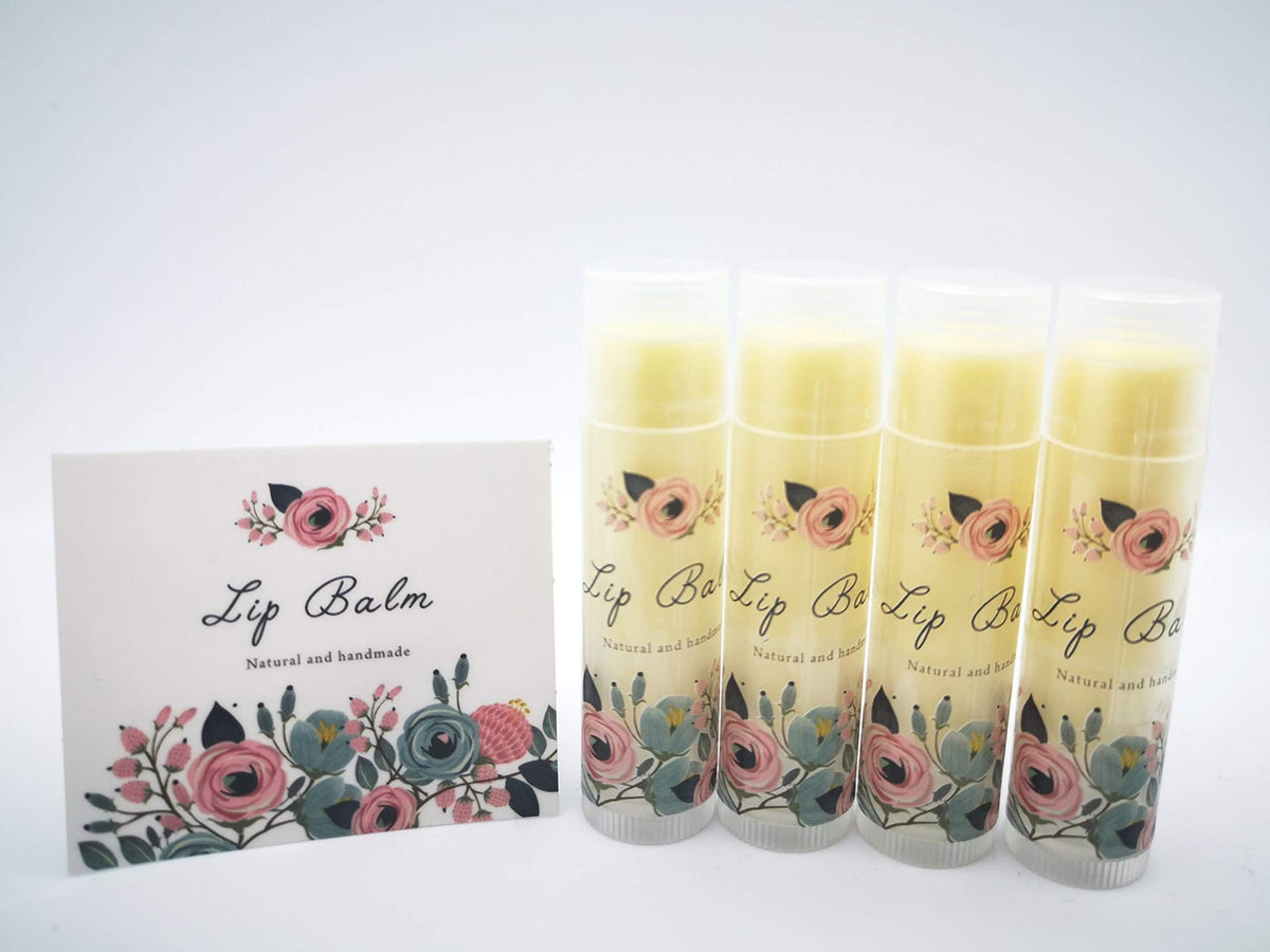 ZZYBIA Assorted Clear Vinyl Lip Balm Label Sticker for Lip Balm Tube Container 60pcs Beauty & Personal Care ZZYBIA