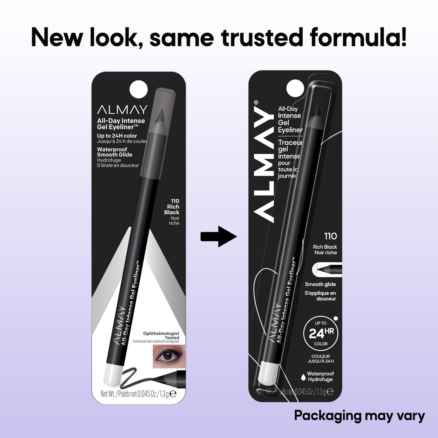 Almay Gel Eyeliner, Waterproof, Fade-Proof Eye Makeup, Easy-to-Sharpen Liner Pencil (Packaging May Vary), 150 Evergreen, 0.045 oz Beauty & Personal Care Almay