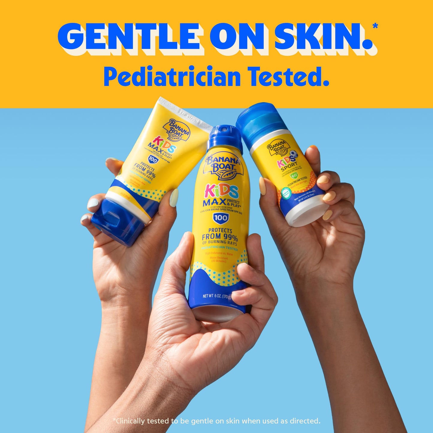 Banana Boat Sport Kids Sunscreen Spray SPF 50, Twin Pack | Spray Sunscreen for Kids, Childrens Sunblock SPF 50, Oxybenzone Free, 6oz each Beauty & Personal Care Banana Boat