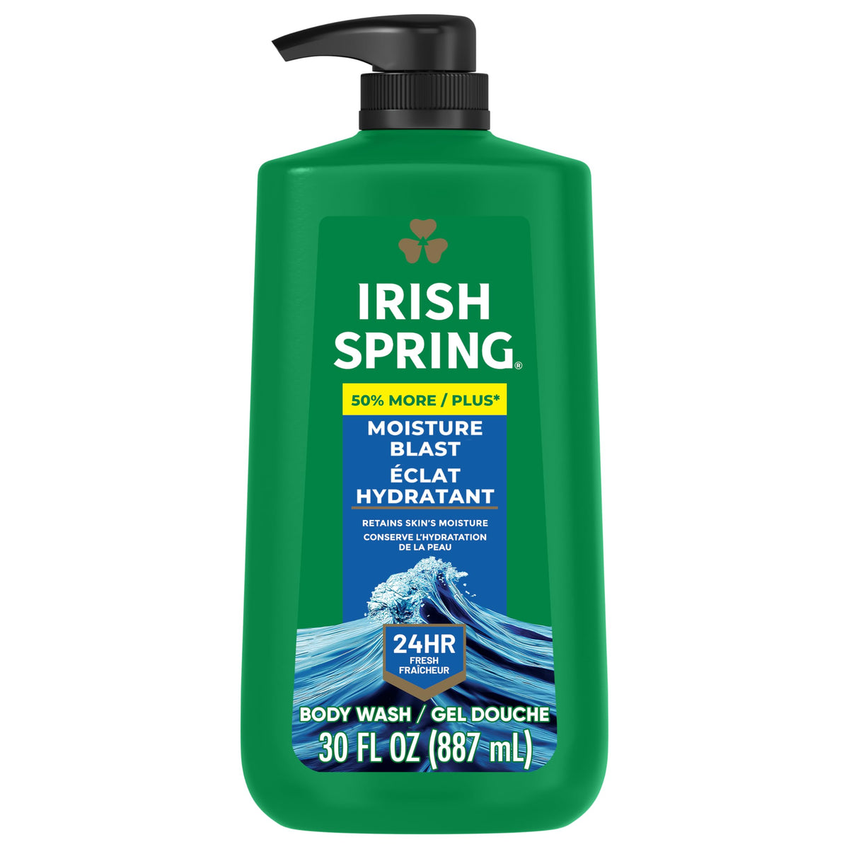 Irish Spring Mens Body Wash, Moisture Blast Body Wash for Men, Feel Fresh All Day, 30 Oz Pump Bottle Beauty & Personal Care Irish Spring