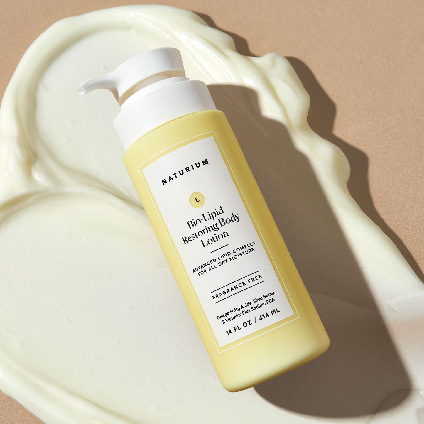 Naturium Bio-Lipid Restoring Moisturizing Body Lotion with Shea Butter, Fragrance Free, 14 oz Beauty & Personal Care Naturium