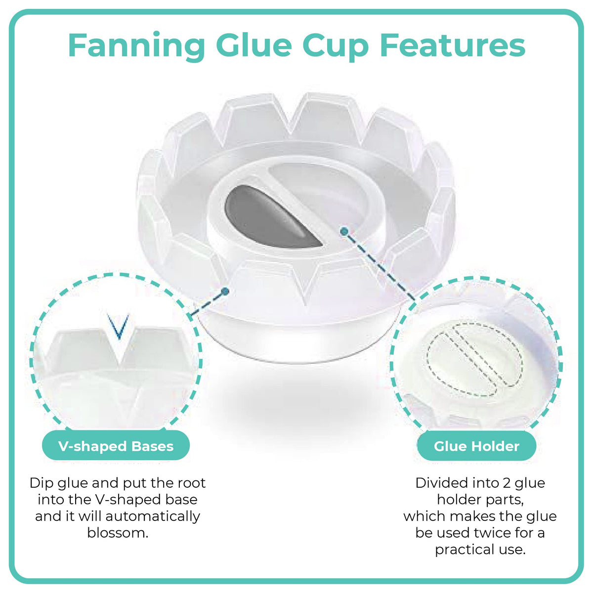 Lyon Lash Glass Lash Tile & 200pcs lash fan cups for Eyelash Extensions | Reusable Lashes Palette 3.2"x6.3"x0.4" for Classic & Volume Lashing | Beauty & Personal Care Lyon lash