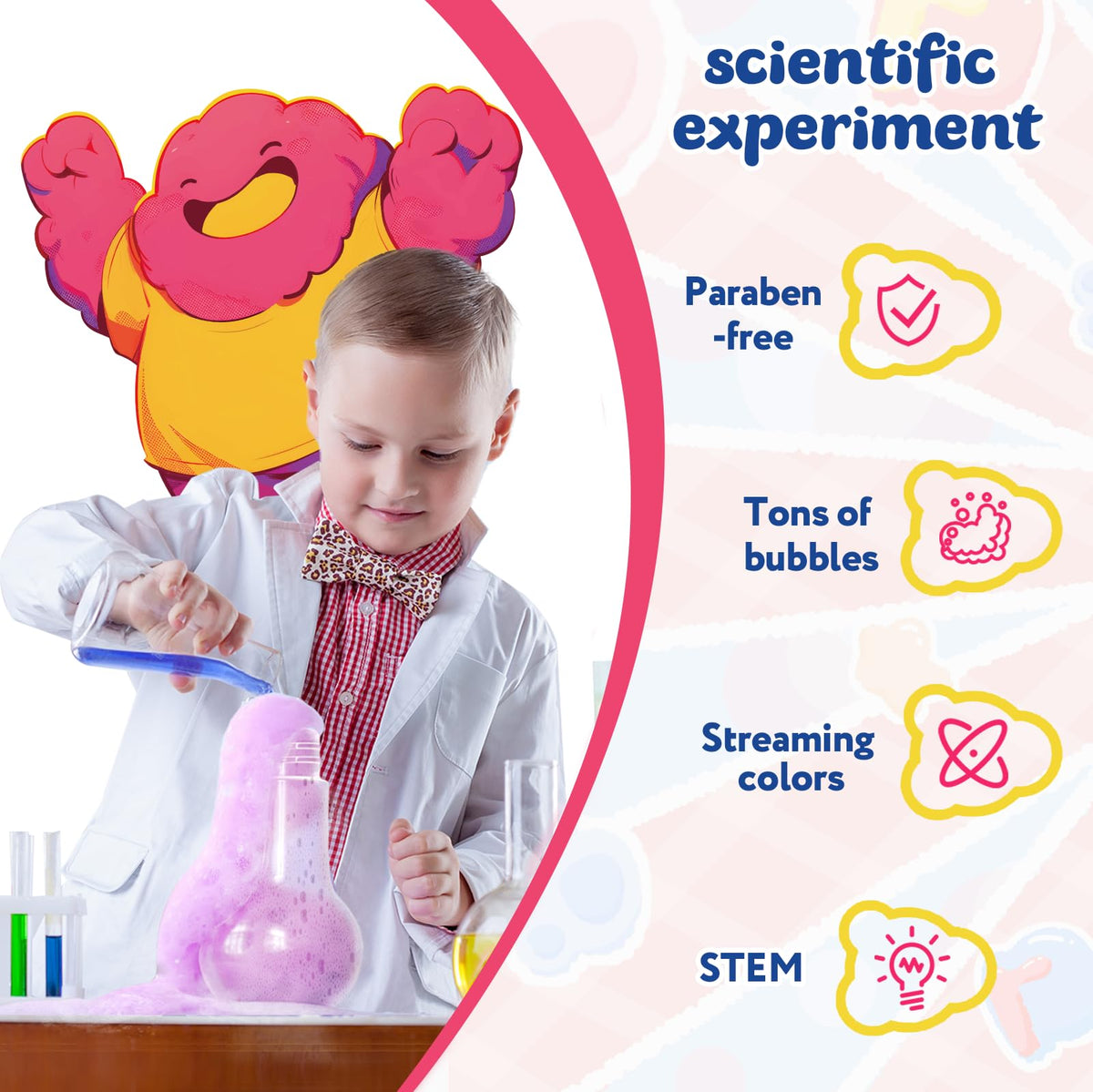 Bath Bomb Potions, 16 Pack Fizzy Bubble Bath Explosions, Cool Foam and Bubble Science Beaker for Bath, Fun Science & Magical Bath Time Buddy… Beauty & Personal Care LYINKO
