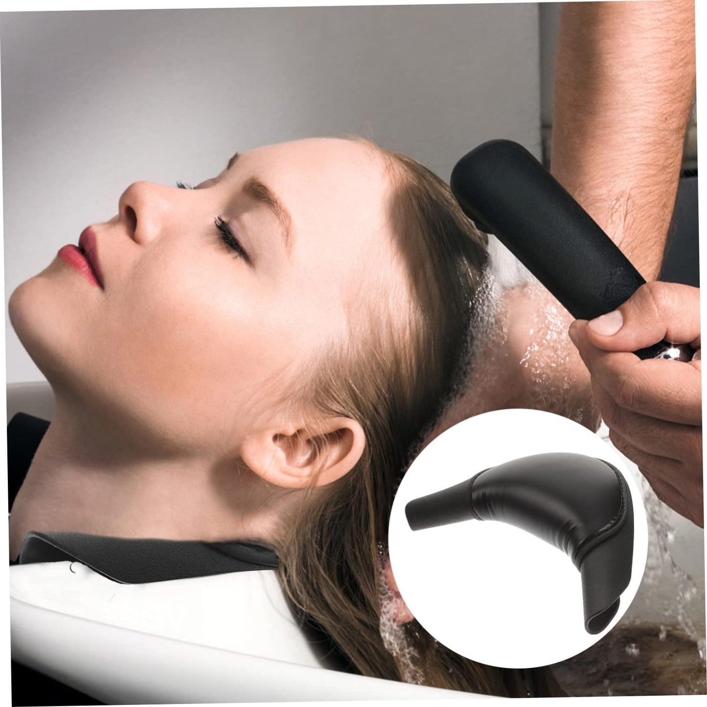 Outanaya Salon Neck Rest Pillow Non Slip Silicone Cushion Comfortable Shampoo Bowl Neck Support Hair Washing Pillow for Professional Hair Salon Use Beauty and Personal Care Outanaya