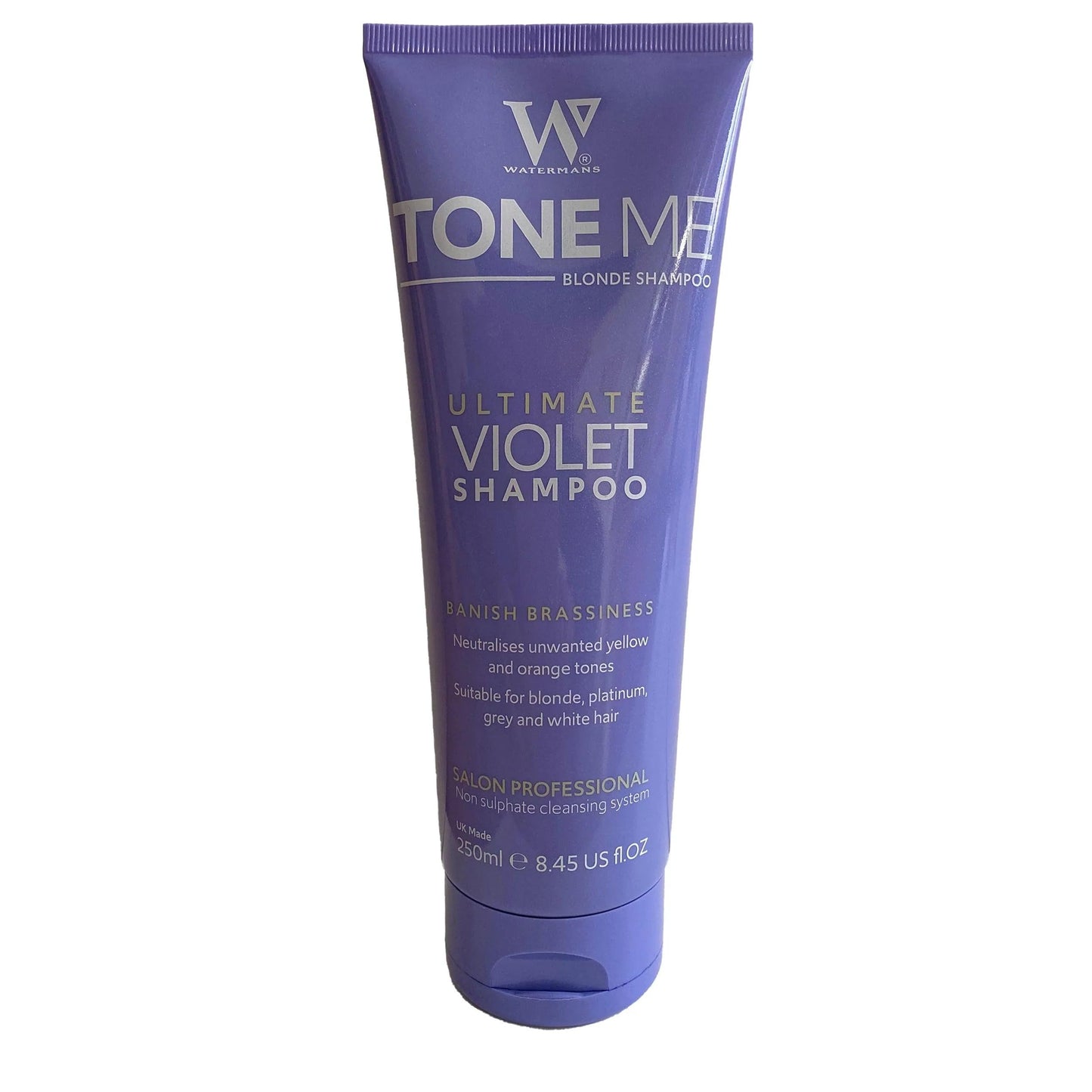Watermans Purple Shampoo & Purple Conditioner set with Free Makeup Bag, Watermans Life is Better in Blonde set - Remove Yellow tones fast for Blonde Beauty & Personal Care Watermans