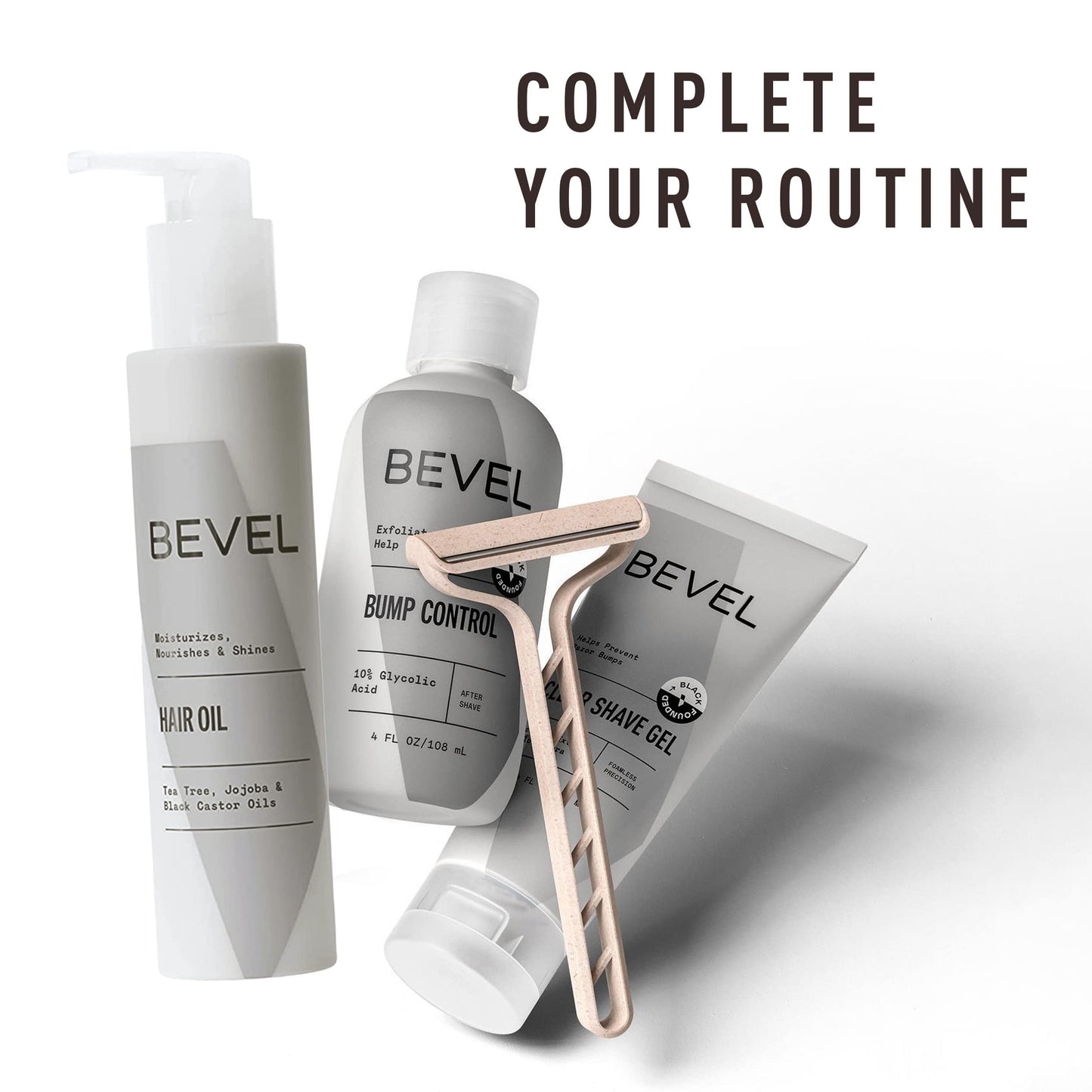 Bevel Essentials Post Shave Bump Control After Shave Cream with Green Tea and Glycolic Acid to Help Avoid Ingrown Hairs and Reduce Razor Bumps, 4 Fl Beauty and Personal Care Bevel