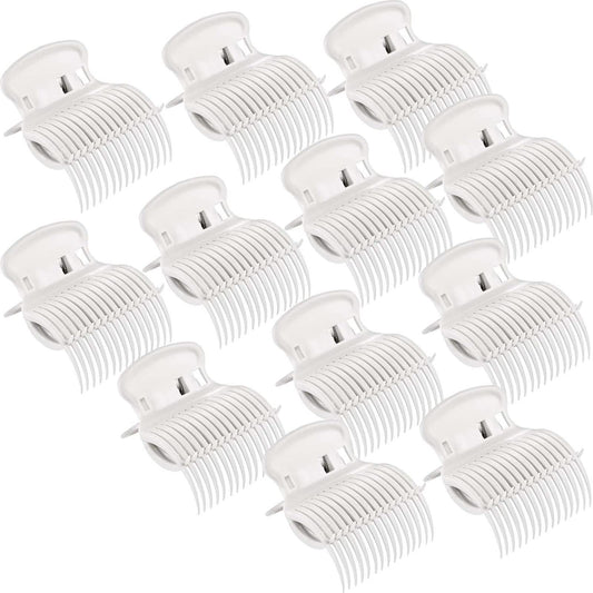 12 Pieces Hot Roller Hair Curler Claw Clips Replacement for Small, Medium, Large and Jumbo Rollers holding Women Girls Hair Section Styling Beauty & Personal Care Syhood