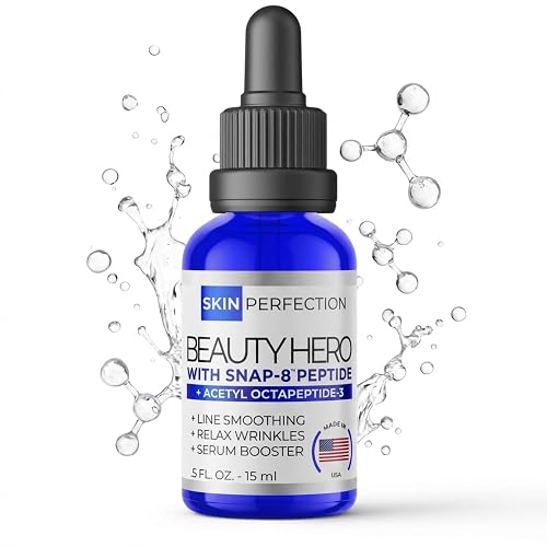 Skin Perfection Snap 8 Peptides Serum for Face - Anti Aging Peptide Serum for Fine Lines & Wrinkles - Diy Peptide Face with Hyaluronic Acid Crows Feet Beauty & Personal Care Skin Perfection