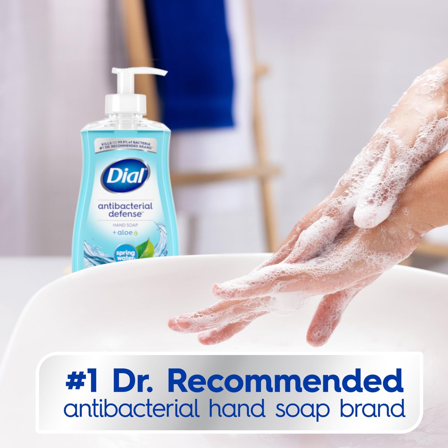 Dial Antibacterial Liquid Hand Soap, Spring Water, 11 fl oz (Pack of 4) Beauty & Personal Care Dial