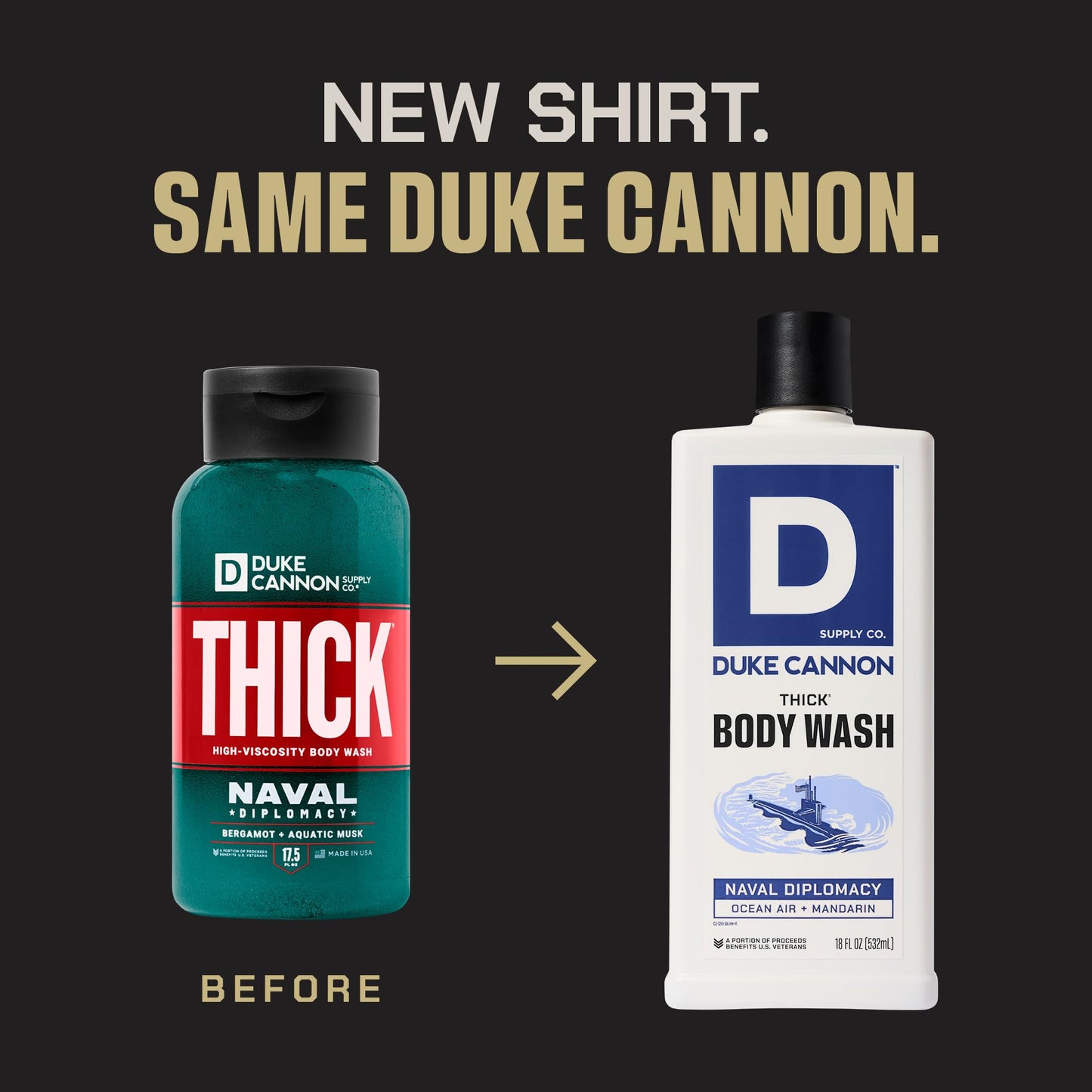 Duke Cannon Supply Co. THICK High-Viscosity Body Wash for Men - Smells Like Naval Supremacy, 17.5 Fl Oz 3PACK Beauty & Personal Care Duke Cannon Supply Co.