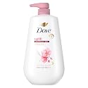 Dove 24hr Lotion Body Wash Uplift Sakura Blossom & Yuzu, 30.6 oz | Hydrating body wash with MicroMoisture and a floral citrus scent Beauty & Personal Care Dove