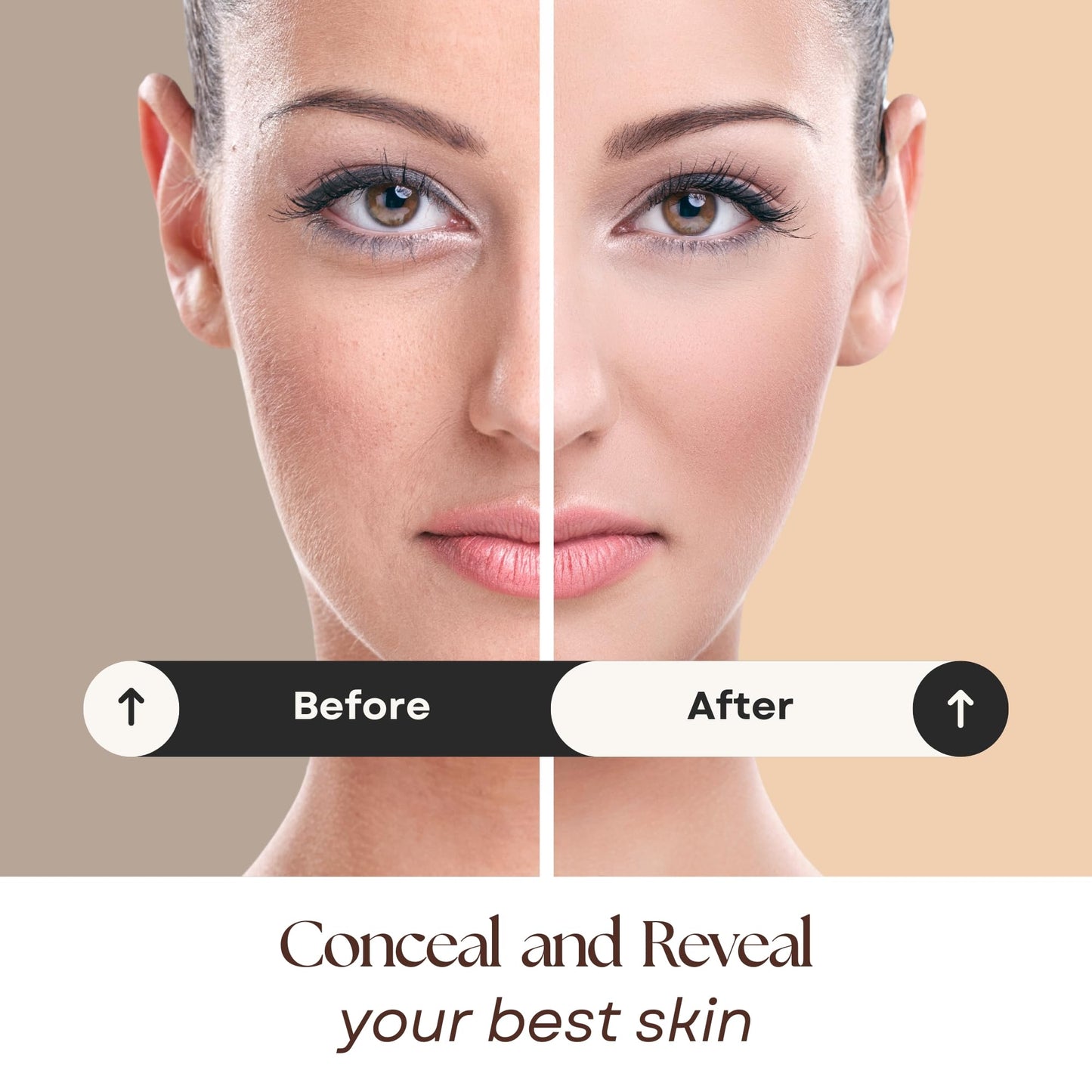 Lure Minerals Mineral Foundation Loose Powder - 8g, Mineral Makeup Face Powder Foundation (Beige Medium - Luminous) Beauty & Personal Care Pure Minerals