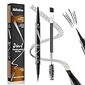 Eyebrow Pen, 2-in-1 Dual-ended Microblading Eyebrow Pencil, Eye Brow Pencils for Women with 4-Fork-Tip & Precise Brush-Tip Create Natural Hair-Like… Beauty & Personal Care FIAHNG