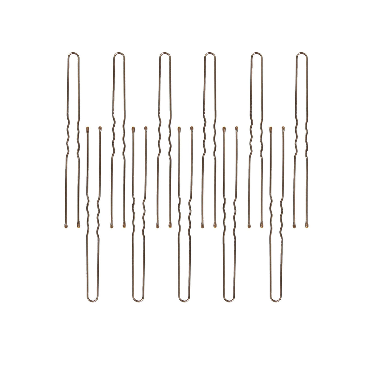 ForPro Hair Pins, 1lb/320ct, 3"L, Brown, Ball-Tipped, Crimped, Non-Damaging