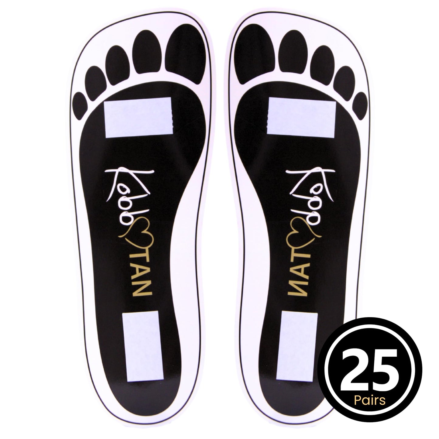 25 Pairs (50Feets) Spray Tan Feet Pads Disposable & Economic Black Feet pads for Spray tanning,Use in Tanning booth,Sunless Tanning at Home or Beauty Beauty & Personal Care KOBBTAN