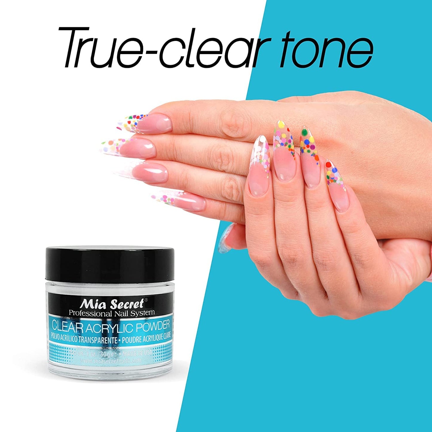 Clear Acrylic Powder by MIA SECRET Beauty & Personal Care Mia Secret