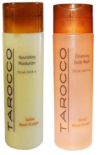 Baronessa Cali Tarocco Skin Care Set: Sicilian Blood Oranges Nourishing Moisturizer Body Lotion + Cleansing Body Wash - 8.6 Ounce Beauty & Personal Care RAPSI, FRANCOFONTE BARONESSA CALI, SICILY, ITALY