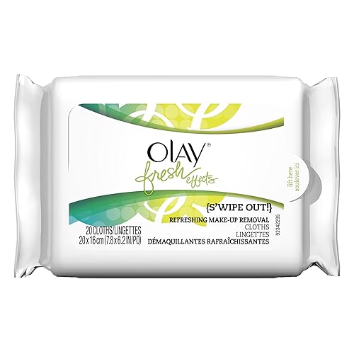 Olay Fresh Effects S'wipe Out! Refreshing Make-Up Removal Cloths, 20-Count Beauty & Personal Care Olay