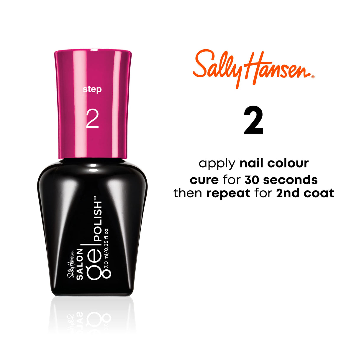 Sally Hansen Salon Pro Gel Nail Polish Lacquer, Kook a Mango, 0.24 Fl. Oz. Beauty & Personal Care Sally Hansen