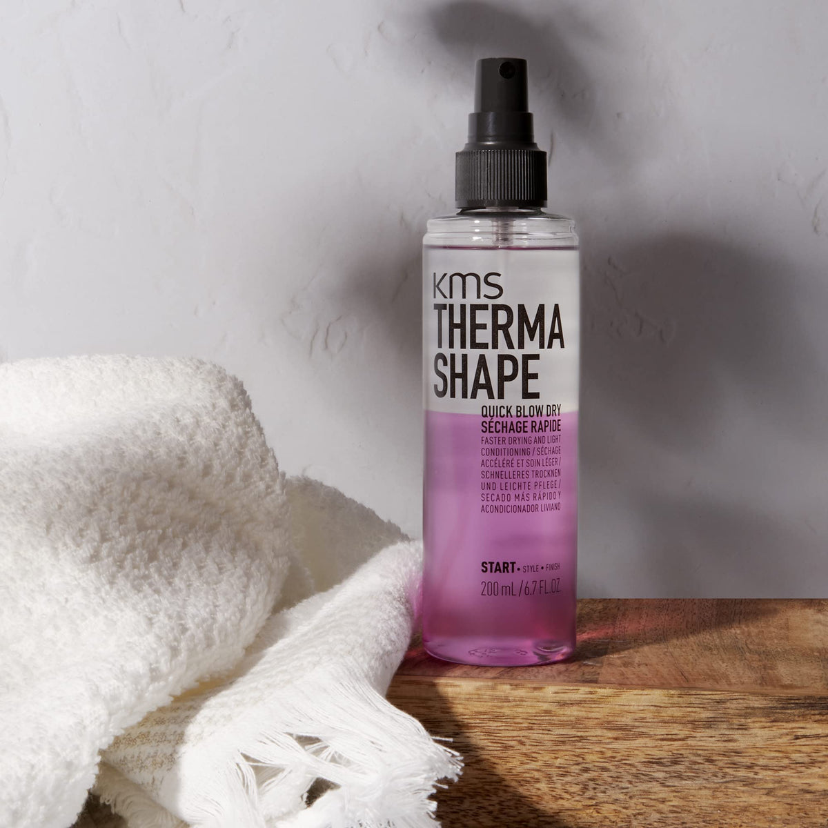 KMS THERMASHAPE Quick Blow Dry Spray for Full, Natural Blow Outs 6.7 oz Beauty & Personal Care KMS