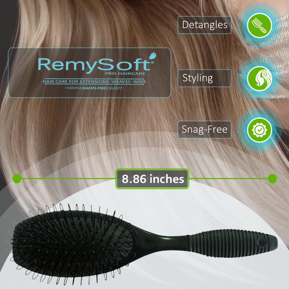 RemySoft One Twenty Three Loops - Loop Brush - Safe for Hair Extensions, Weaves and Wigs