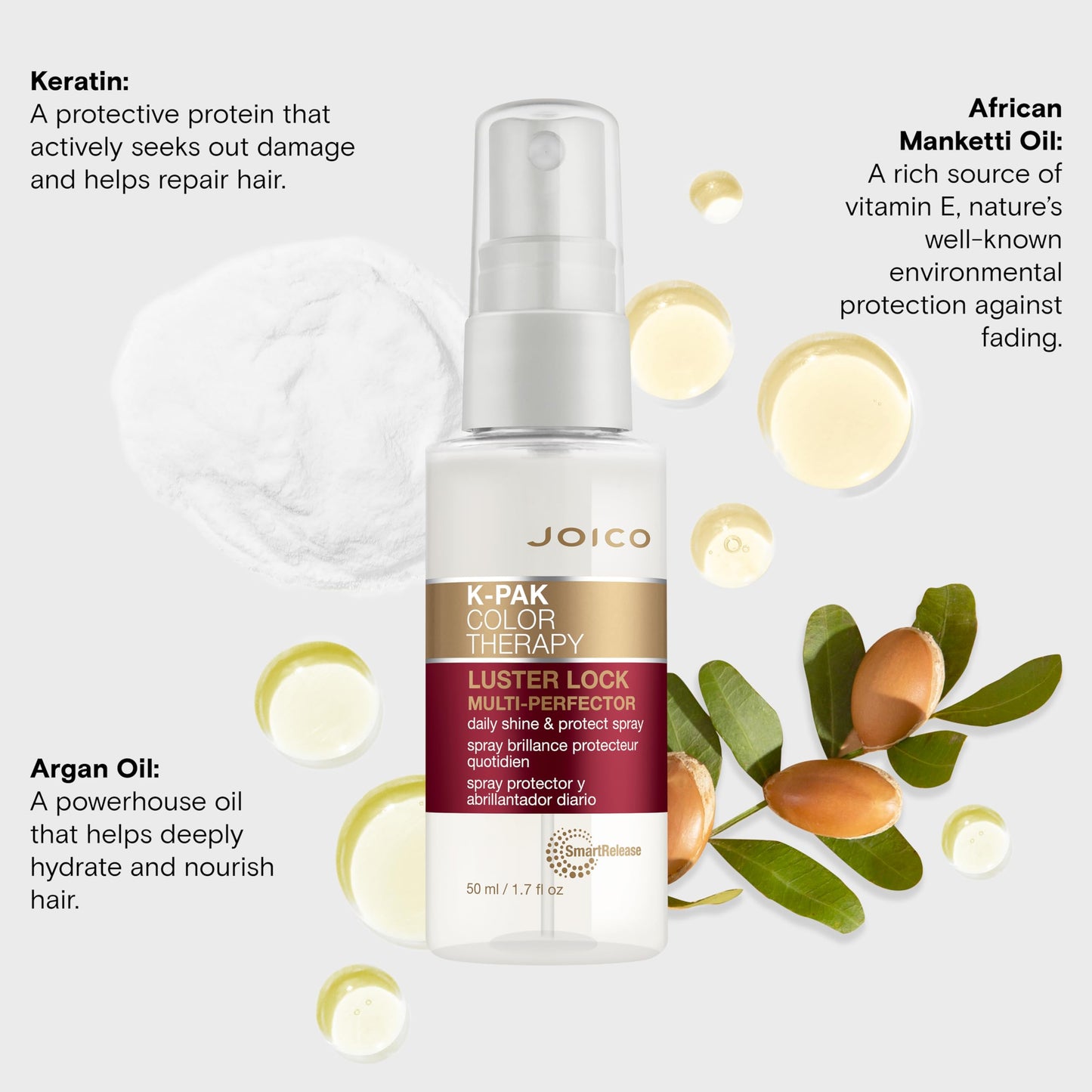 K-PAK Color Therapy Luster Lock Multi-Perfector Daily Shine & Protect Spray | For Color-Treated Hair | Instantly Detangle | Control Frizz | Boost Beauty & Personal Care Joico