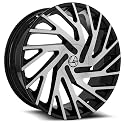 Azara Aza-505 26X9.5 5X115 5X120 +32 Cb 78.1 Gloss Black & Machined Beauty & Personal Care Azara