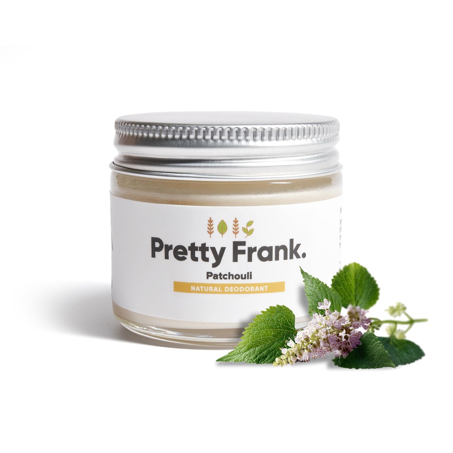 Pretty Frank Patchouli Aluminum-Free Deodorant Paste (Formerly Primal Pit Paste) - Sensitive Skin, Long-Lasting Odor Control for Women & Men - Organic Beauty and Personal Care PRETTY FRANK