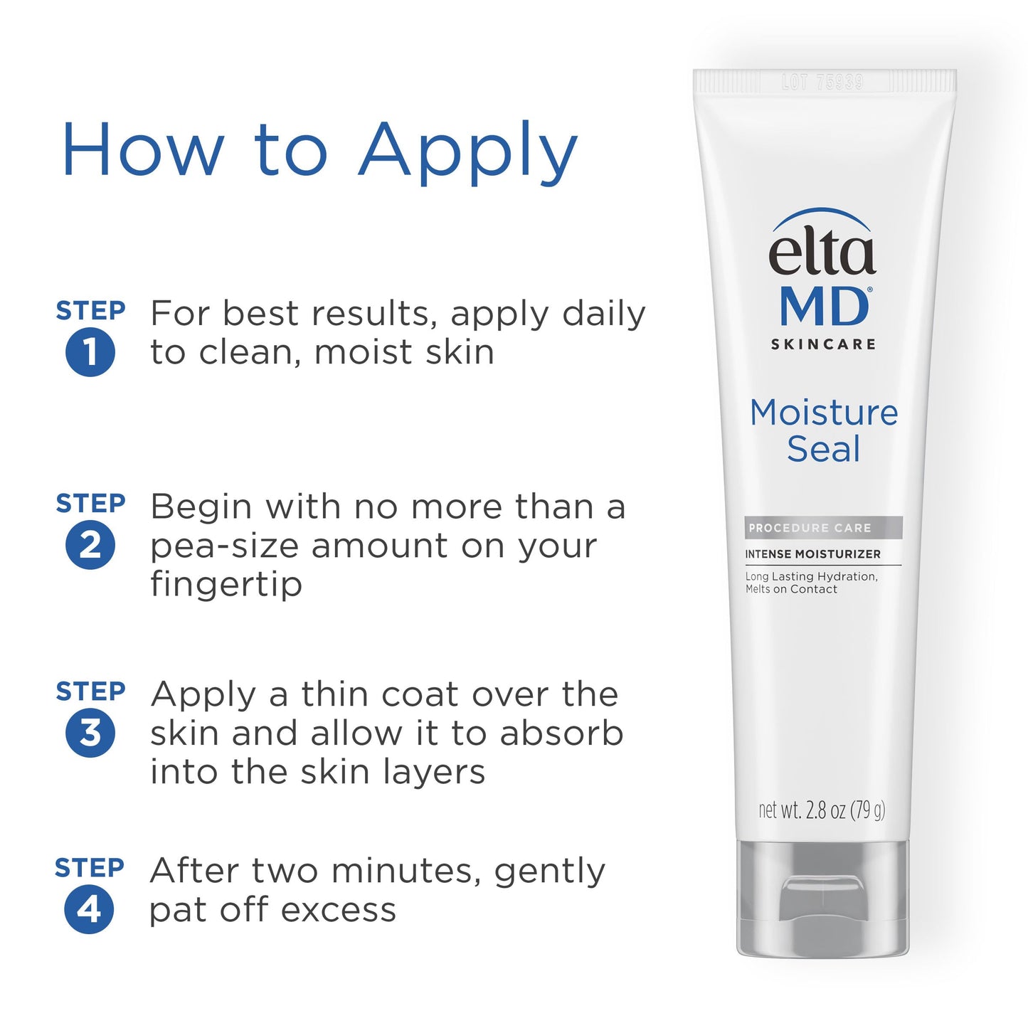 EltaMD Moisture Seal Skin Care Moisturizer - Dry Body and Face Moisturizer for Sensitive Skin, 2.8 oz Tube Beauty & Personal Care EltaMD