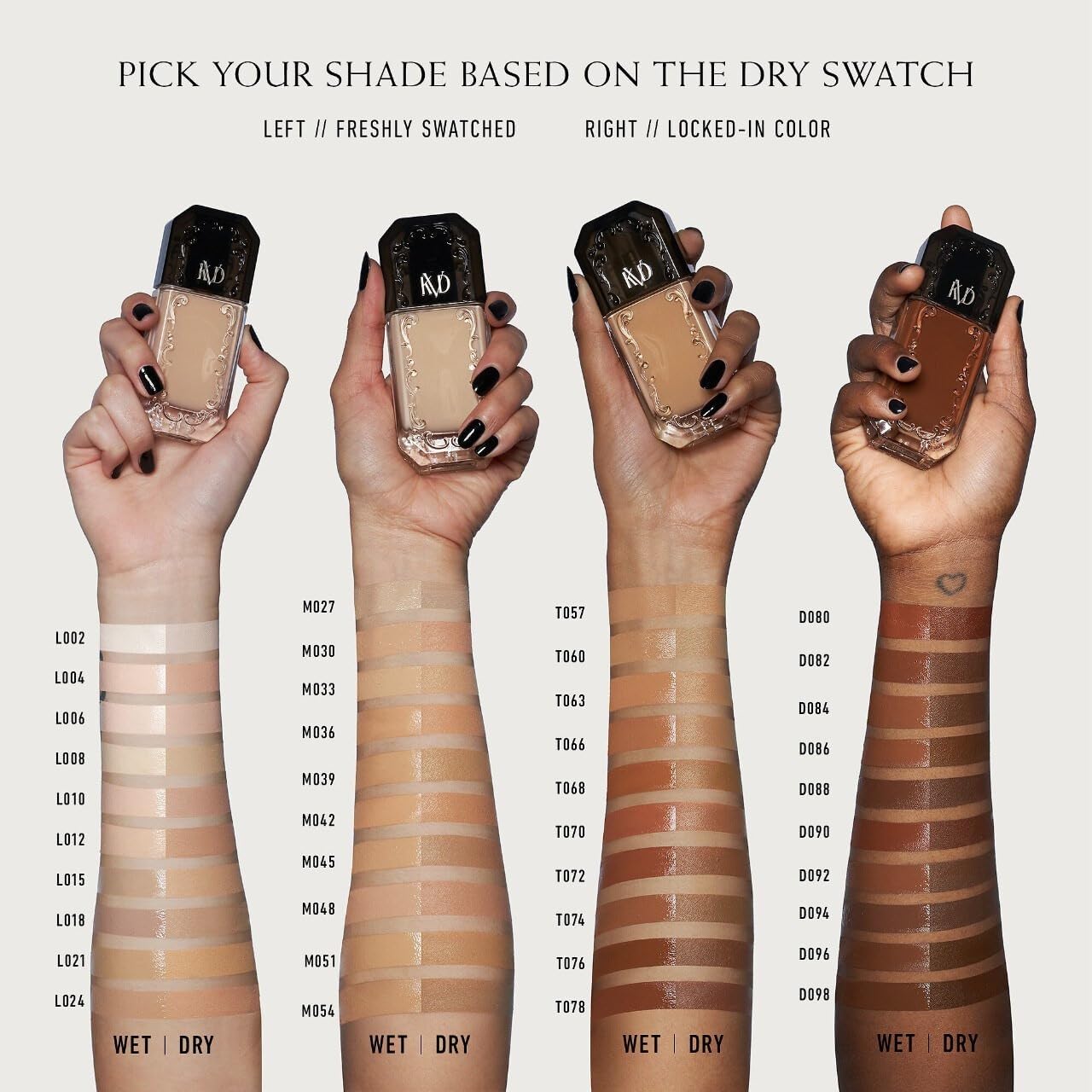 KVD Beauty Good Apple Non-Comedogenic Full-Coverage Serum Foundation Tan 074 Beauty & Personal Care Kat Von D