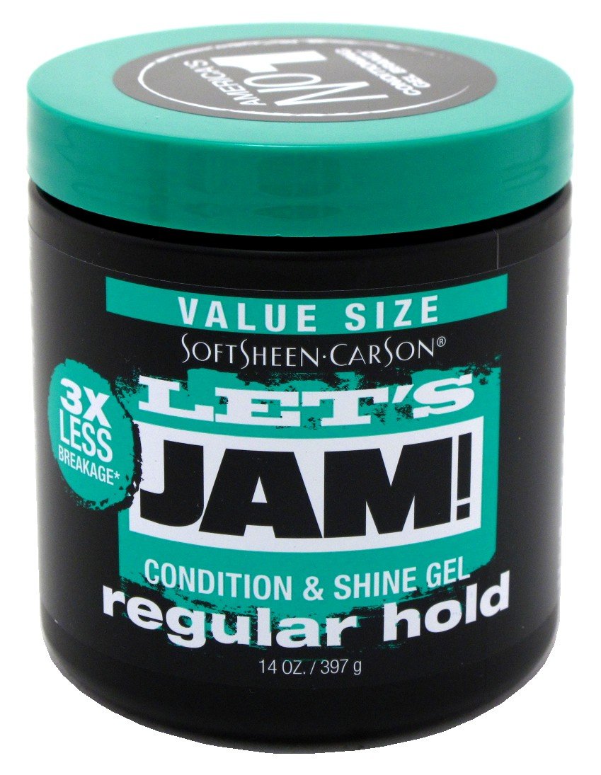 Lets Jam Condition & Shine Gel Regular Hold 14 Ounce Jar (Pack of 2) Beauty & Personal Care Let's Jam