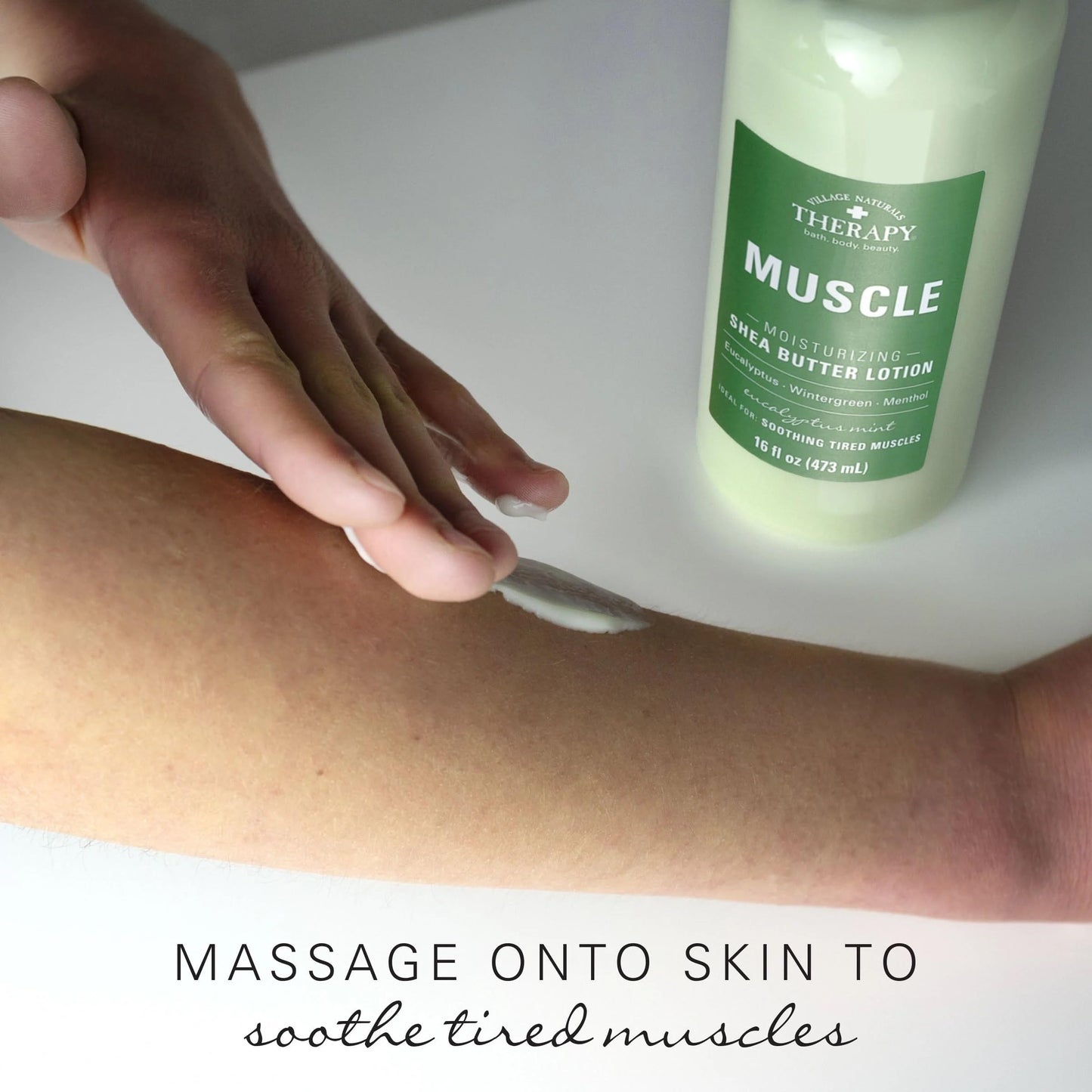 Village Nat. Lotion Muscle Shea Butter Moisturizing 16 Ounce (Pack of 2) Beauty & Personal Care Village Naturals Therapy