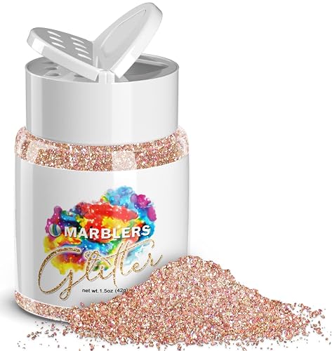 MARBLERS Holographic Glitter [Holo French Pink] 1.5oz (42g) | Fine | Non-Toxic, Vegan, Cruelty-Free | Face, Body, Eyeshadow, Hair, Festival, Party Beauty & Personal Care MARBLERS